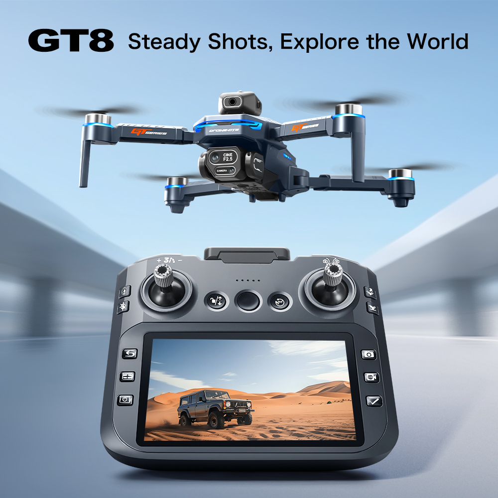 Drone Lipat GT8 Max 8K HD Prof - Drone Kit Professional ulasan dan harga