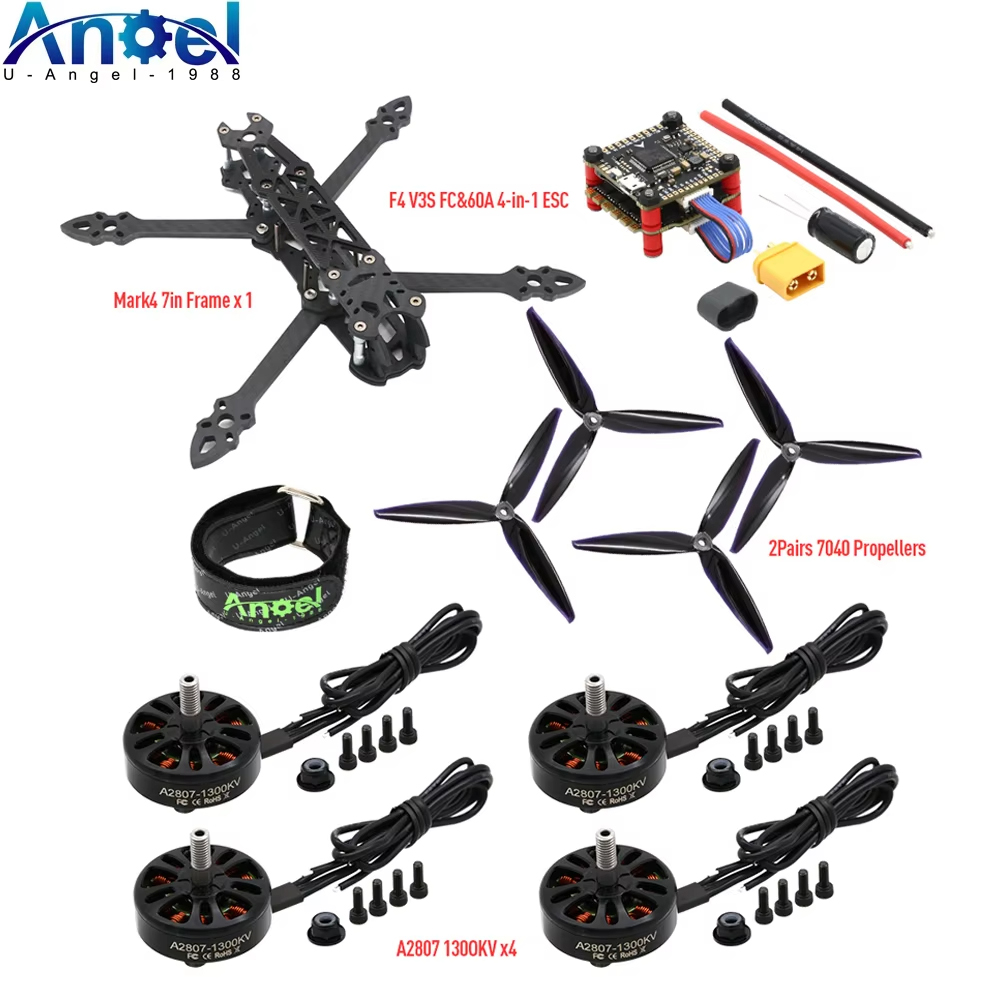 Mark4 Mark 4 7 inci 295mm FPV  - Drone Kit With Camera ulasan dan harga